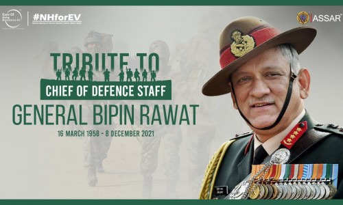 Tribute to General Bipin Rawat for his unconditional support to clean mobility